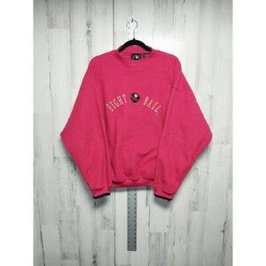 Vintage Eight Ball L/XL Red Fleece Sweatshirt